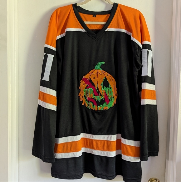 Tapes from the Crypt Other - 🎬 Tapes From The Crypt Halloween III Silver Shamrock Hockey Jersey - Rare L